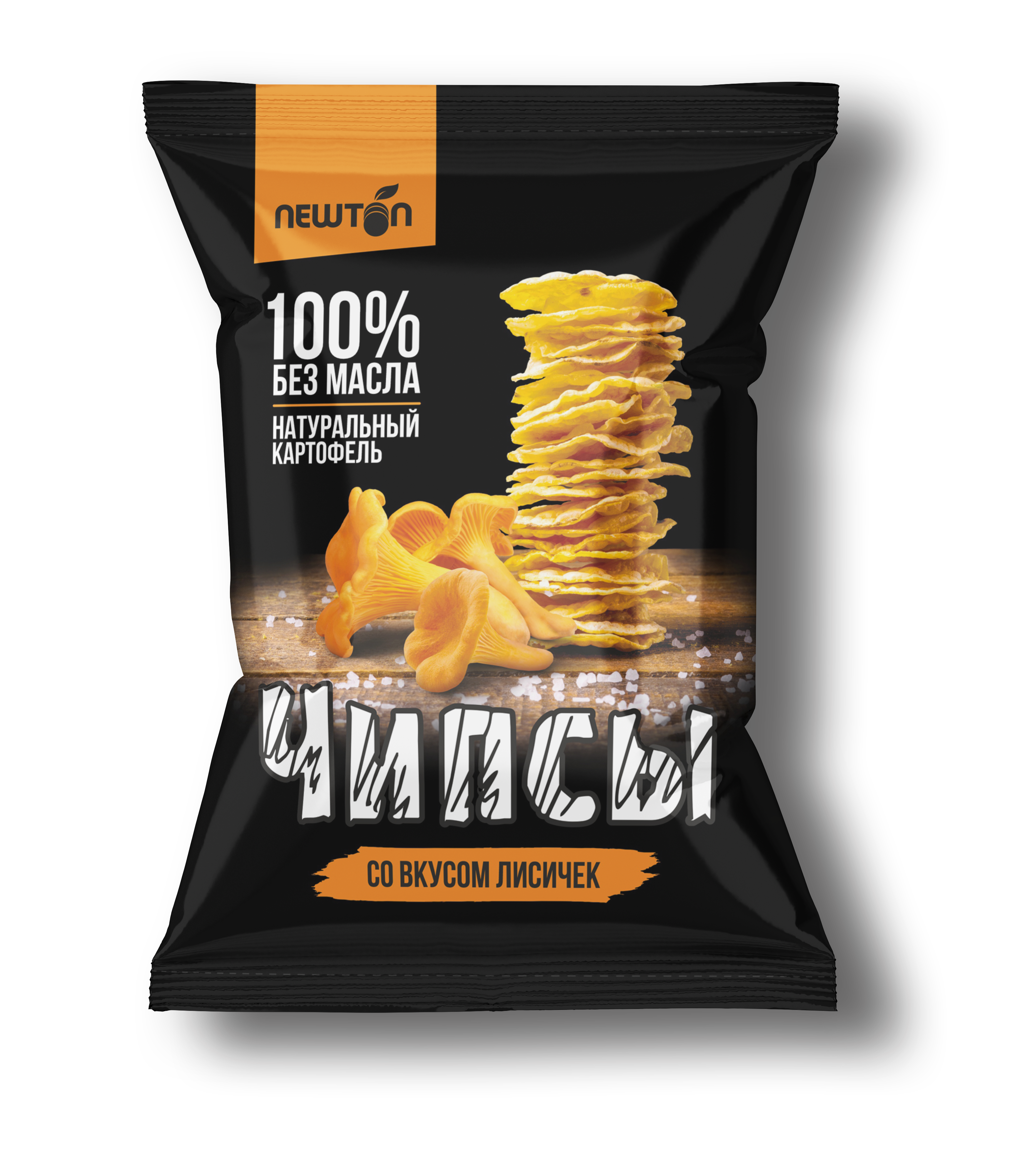 Картофельные чипсы со вкусом лисичек
